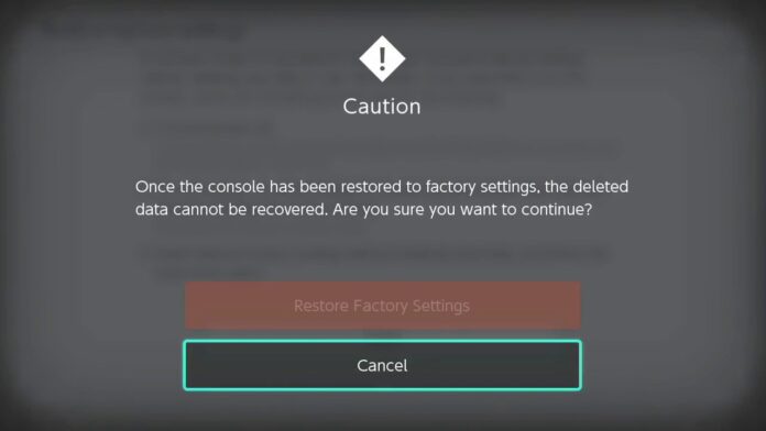 Getting over any troubles with the Nintendo Switch can be easily fixed with a factory reset most of the time.