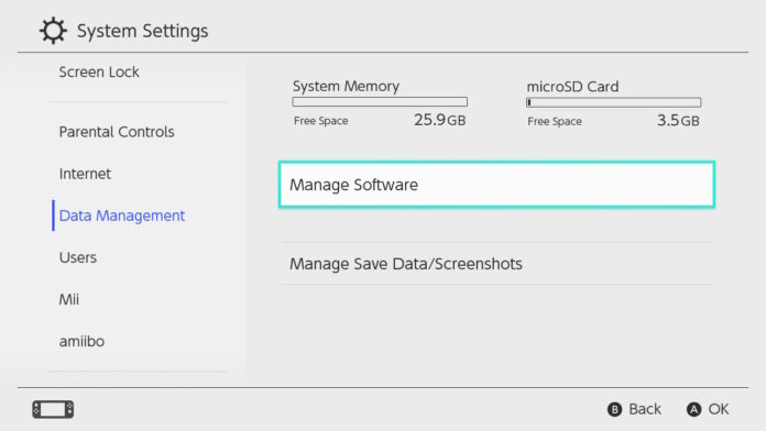 Properly managing your storage space is an important issue for the Nintendo Switch.