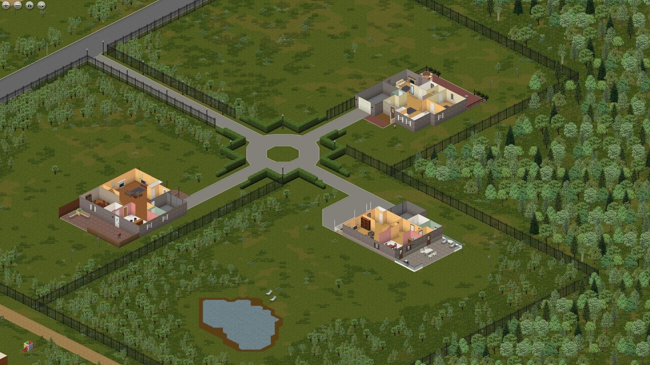 The three fences villas located in Louisville from Project Zomboid.