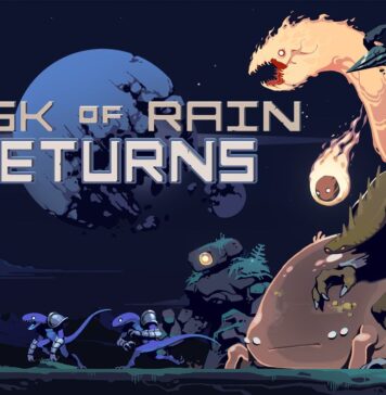 Main splash screen for Risk of Rain Returns.